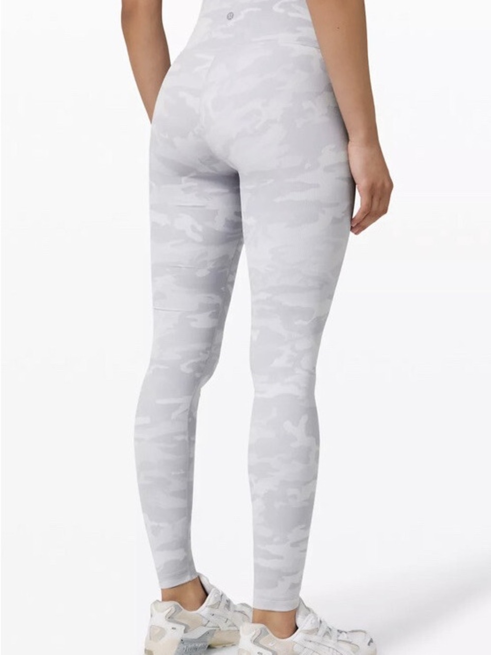 lululemon athletica Light Gray Camo High-Rise Leggings